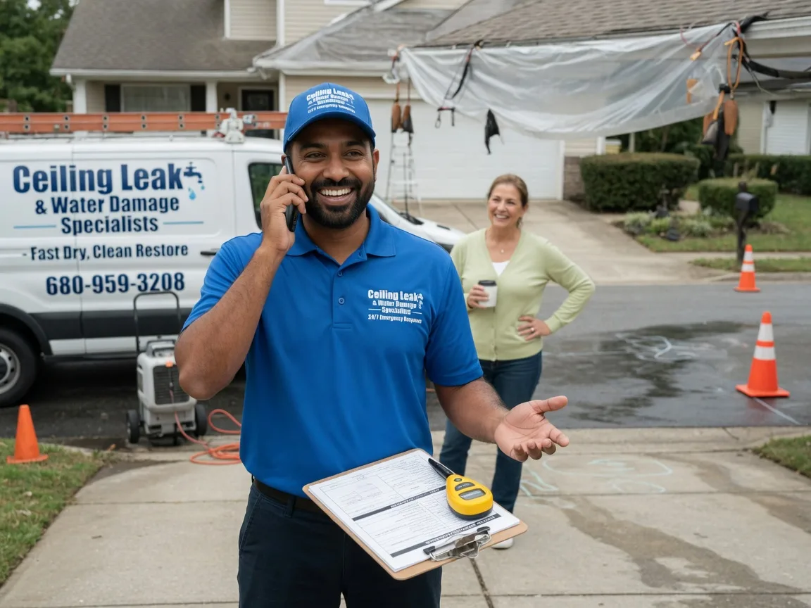 Ceiling Leak Cleanup State Road, NC FAQs